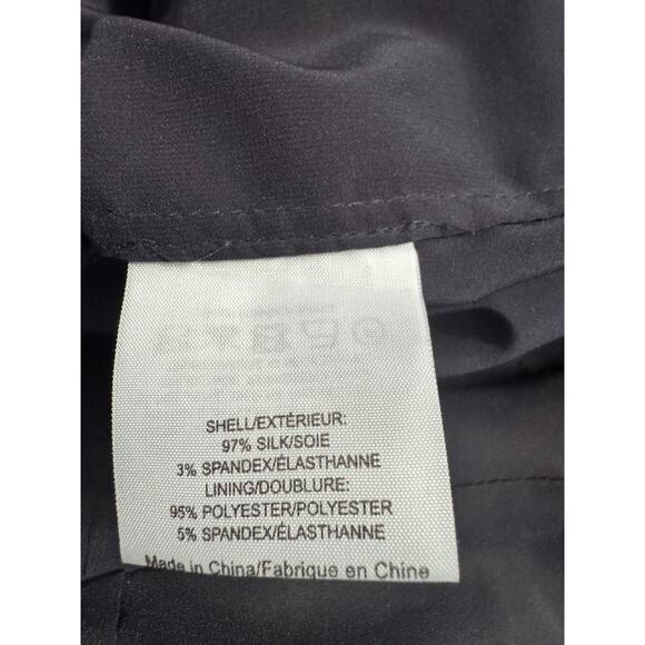 TORY BURCH Silk Crepe Georgette Style Dress in Navy Sz 8 - Picture 8 of 9